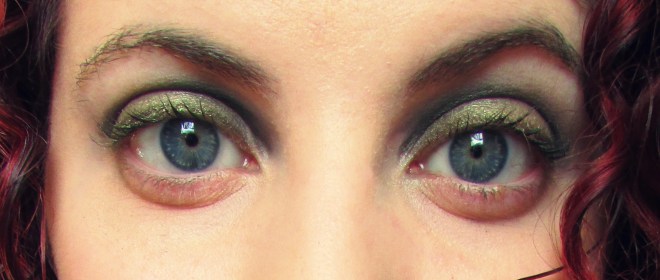 Blended with Urban Decay's "Mildew" shadow.