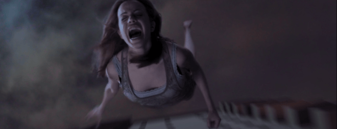 She's 13 floors up- not 13,000. Just hit the pavement already.