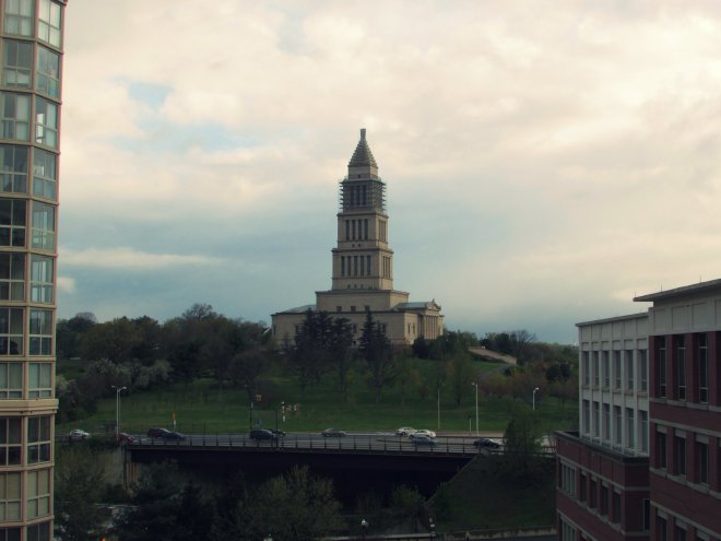 The view from my hotel room. The Westin, Alexandria.