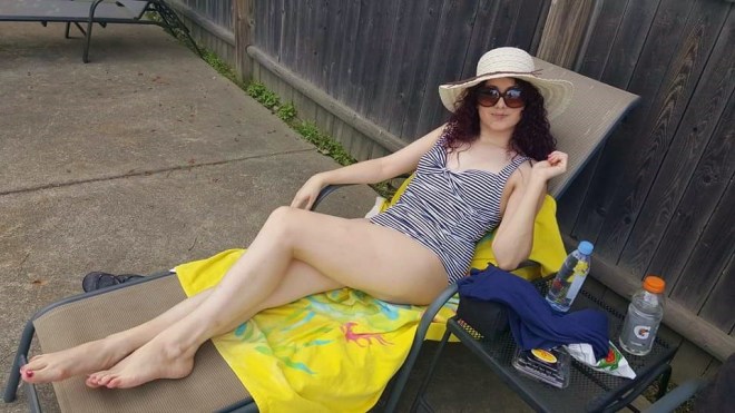 More of this in July, please. Swimsuit and hat by Primark.